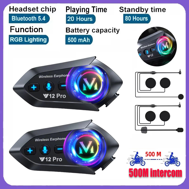 Full Face Motorcycle Helmet With Bluetooth - Y20 Pro 1/2x Motosiklet İnterkom Kulaklığı