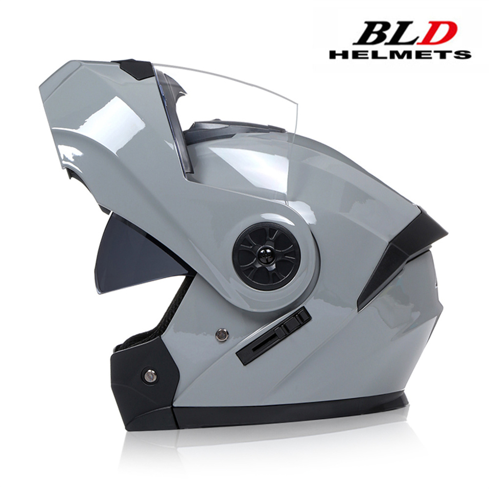 Full Face Motorcycle Helmet With Bluetooth - Modüler Çift Lensli Motosiklet Kaskı Son