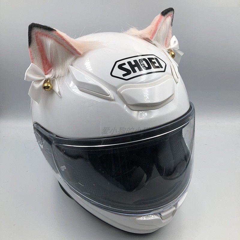 Motorcycle Helmets - Dekoratif köpek kulağı motosiklet kayak kaskı,
