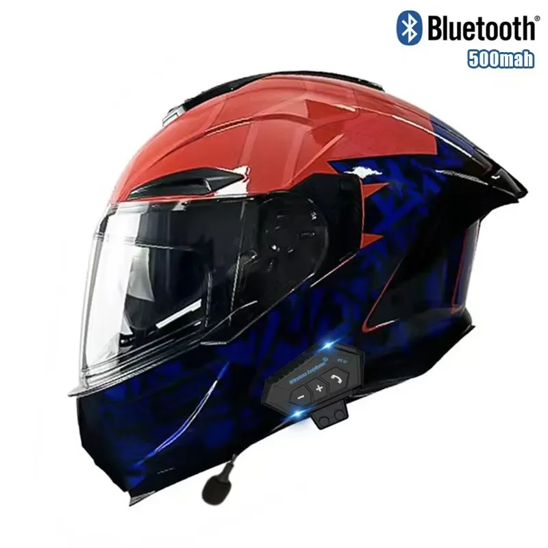 Yukarı çevirin Motosiklet Kask - Full Face Motorcycle Helmet With Bluetooth incelemesi ve fiyatı