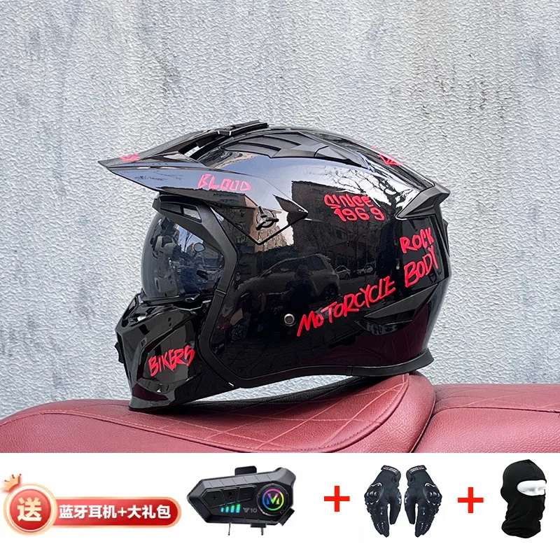 Orz Bluetooth Kask Off Road Mo - Full Face Motorcycle Helmet With Bluetooth incelemesi ve fiyatı